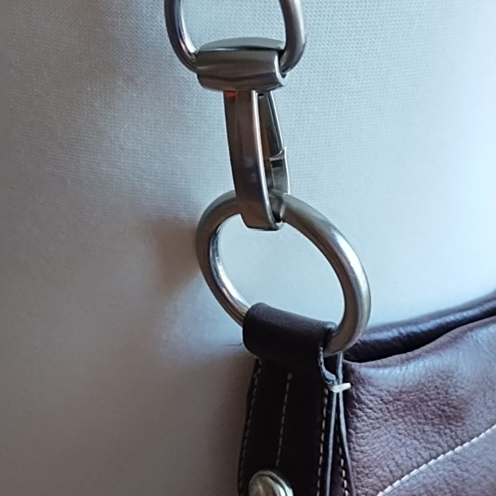 B Makowsky brown leather Crossbody bag - Picture 3 of 10